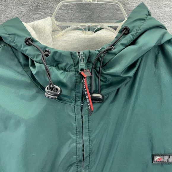 VTG Bugle Boy Outerwear Reversible Hoodie FullZip Nylon Jacket Medium Armenia - Picture 11 of 12